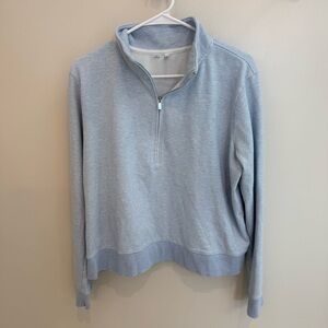Travis Mathew Light Blue Quarter-Zip women's long sleeve